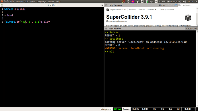 supercollider-server-not-running